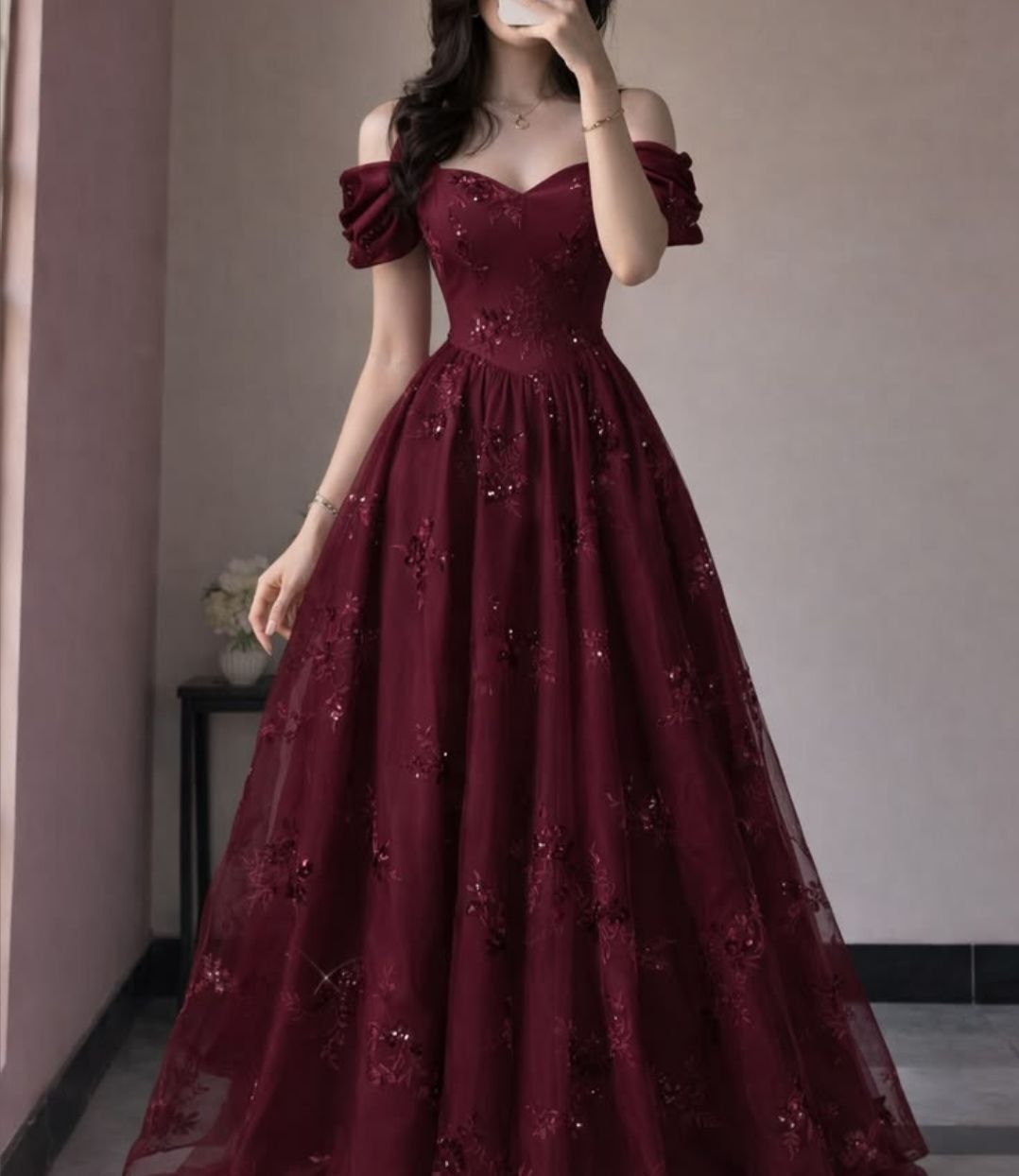 Modern Red Dress